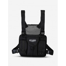 UNISEX Hip Hop Multifunction Streetwear Techwear Cargo Vest Chest Bag
