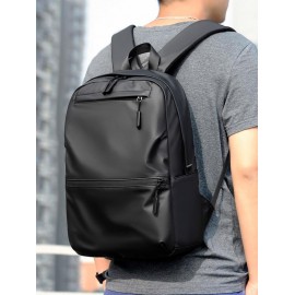 Solid Color Minimalist Large Capacity Business Backpack